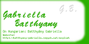 gabriella batthyany business card