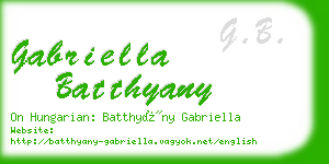 gabriella batthyany business card